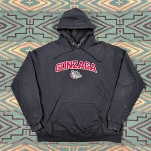 Gonzaga Bulldogs Hoodie Champion Gray NCAA College Pullover Fleece XXL 2XL
